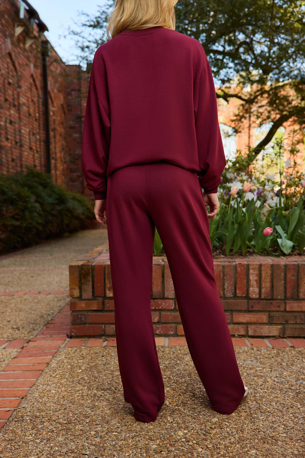 STATE 1878 Logo Softest Fleece Straight Leg Womens Sweatpant