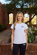 STATE 1878 Logo Cloud Knit Crew Neck Womens Tee