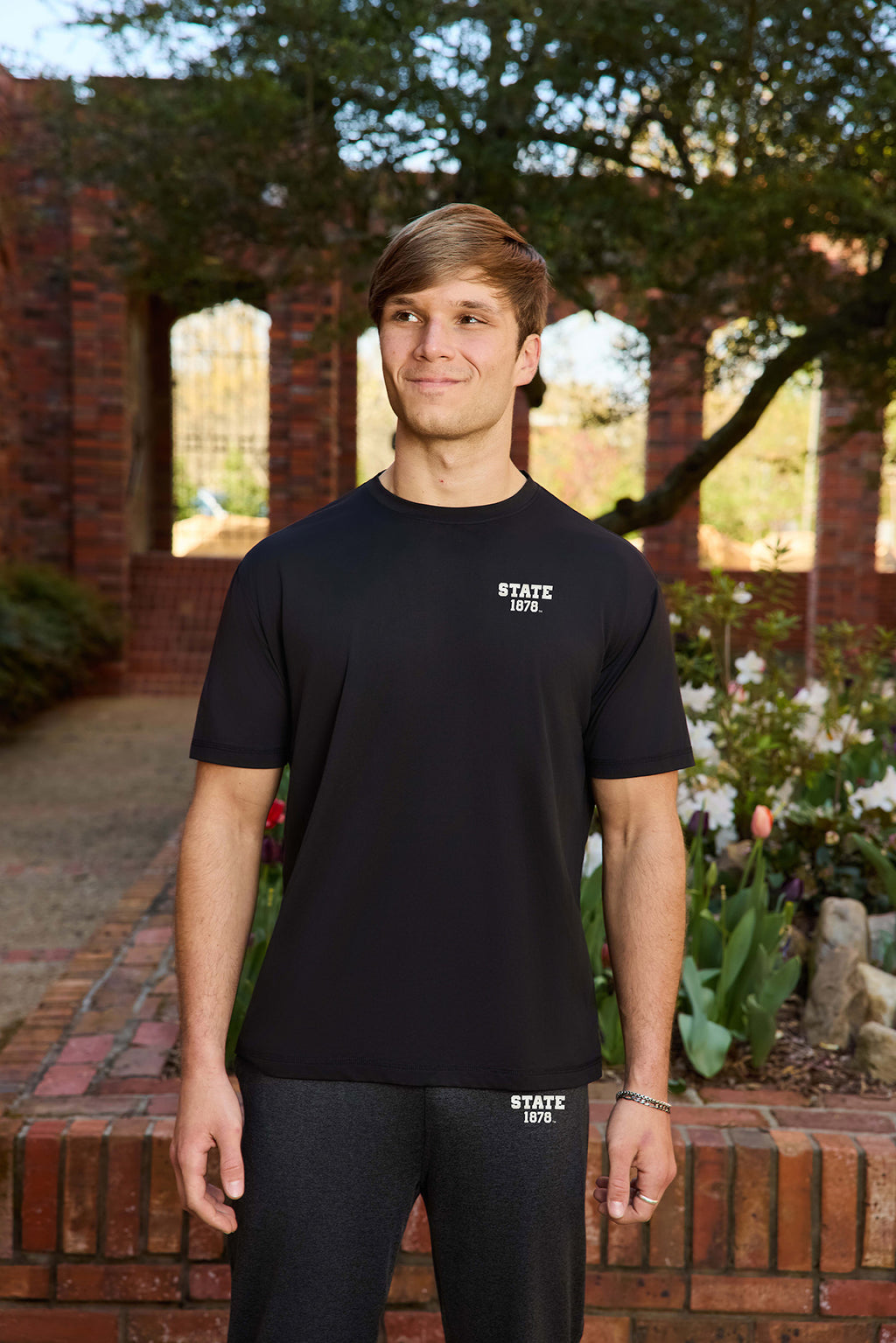 STATE 1878 Logo Flex Form Mens Tee