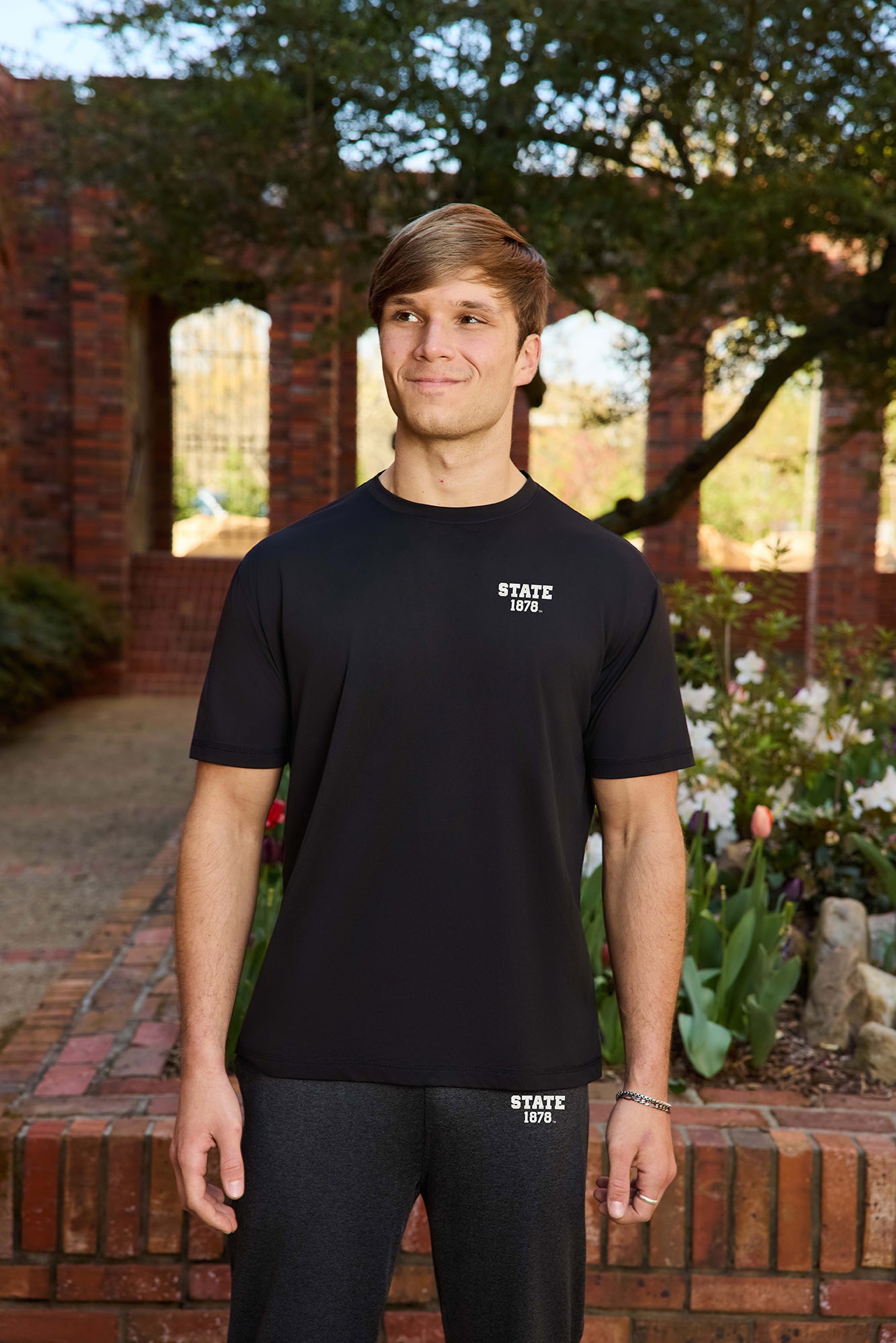 STATE 1878 Logo Flex Form Mens Tee