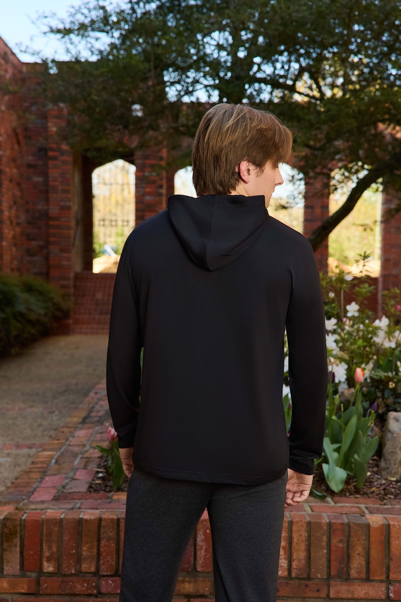 STATE 1878 Logo Flex Form Tech Mens Hoodie