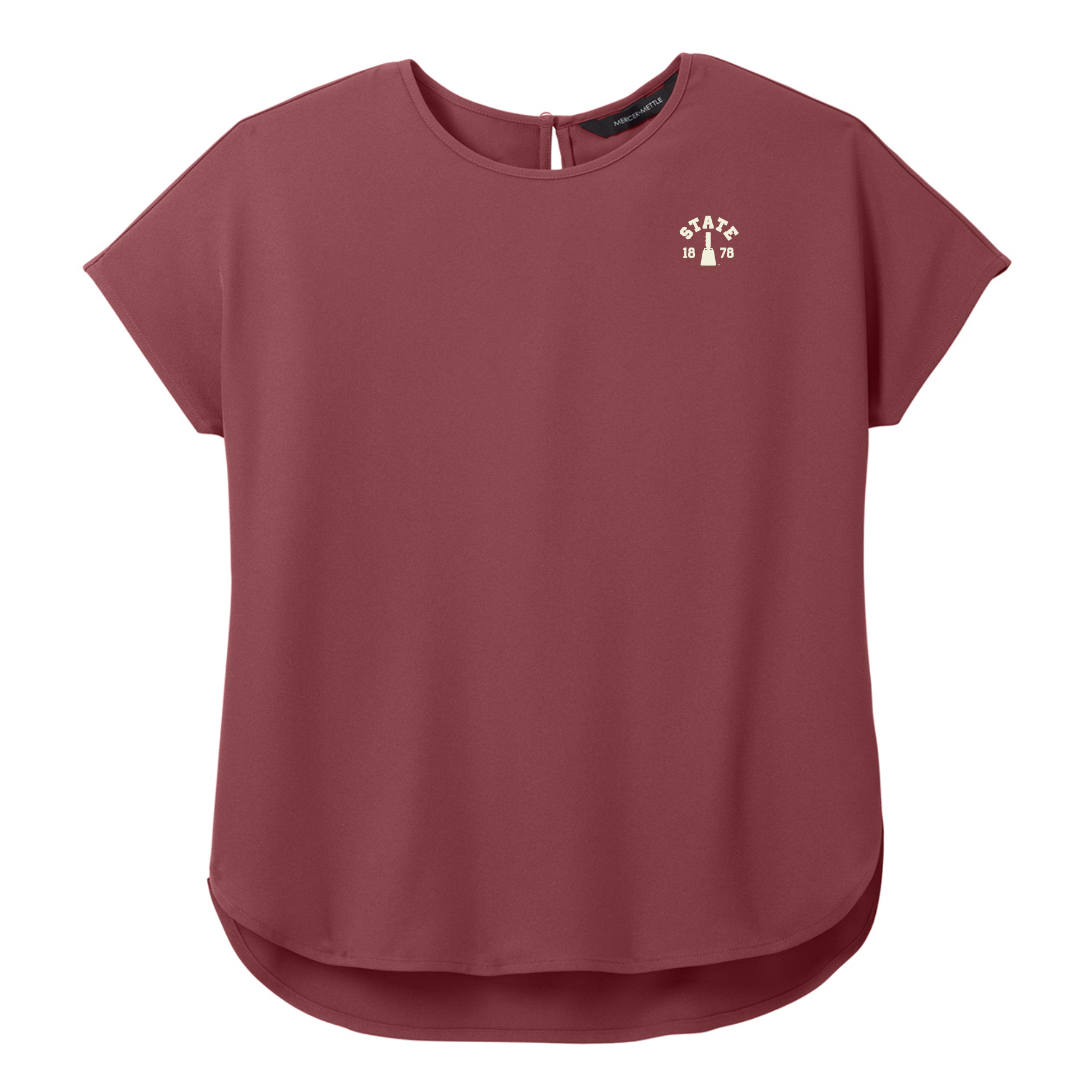 ADULT Women's Mercer+Mettle® Stretch Crepe Crew Blouse