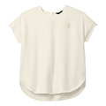 ADULT Women's Mercer+Mettle® Stretch Crepe Crew Blouse - Ivory