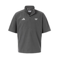 ADULT Men's Adidas Short Sleeve Quarter-Zip Pullover