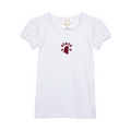 YOUTH Girls Short Sleeve Ruffle Shirt