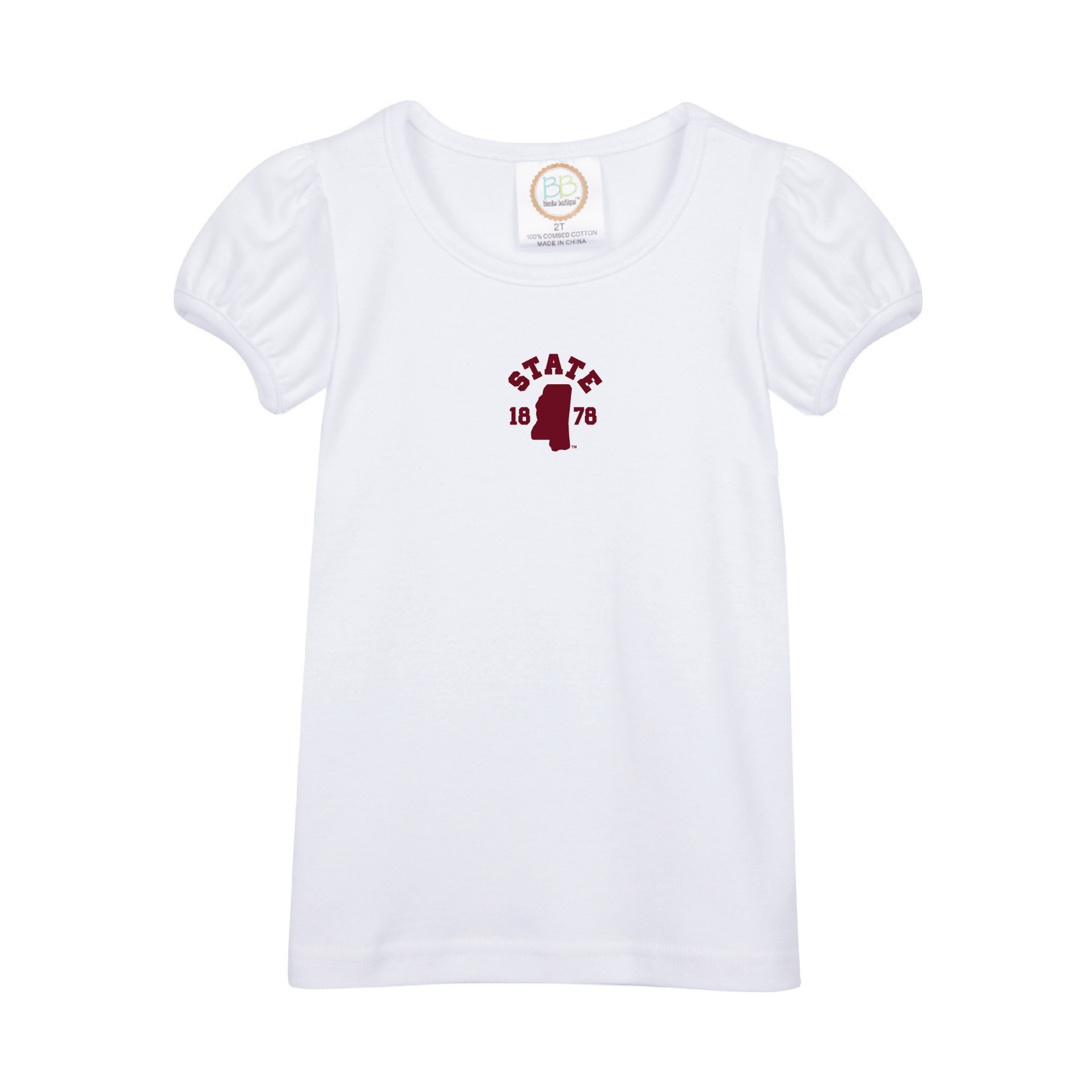 YOUTH Girls Short Sleeve Ruffle Shirt